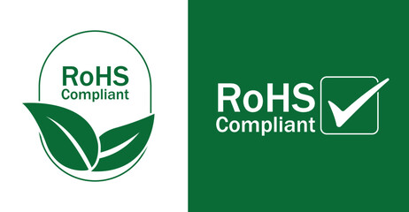 Sticker - Rohs compliant icon vector illustration 