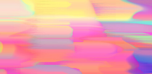 Poster - Abstract geometric background with pixel noise and distortion pattern in lo-fi glitch art style.
