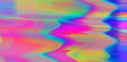 Aufkleber - Abstract background with digital pixel noise glitch artifacts.