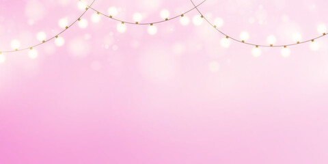 Poster - Elegant Valentine's Day background with light effects and gradient. For web design and illustrations.
