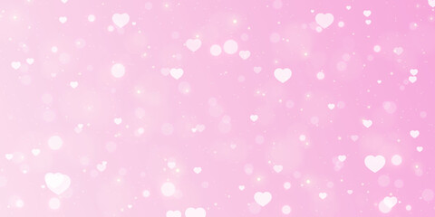 Poster - Elegant Valentine's Day background with light effects and gradient. For web design and illustrations.