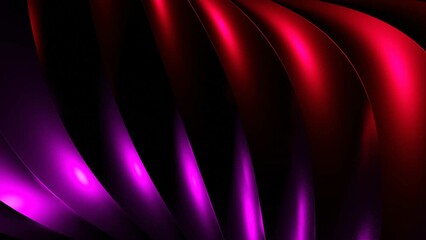 Poster - Animation of colorful curved lines moving in tangle. Design. 3D lines move in flow in plexus. Visual illusion of intertwining lines