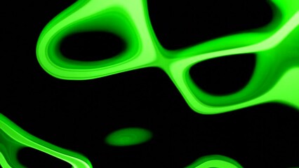 Aufkleber - Pattern with moving energy lines. Design. Curved oval lines move and change in energetic pattern. Liquid lines of energy change in pattern on black background