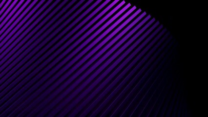 Poster - Abstract 3d animation of moving curved structure. Design. Striped 3d structure rotates in space on black background. Spiral 3d structure rotates with dizzying effect in space