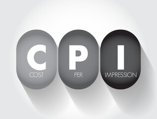 Poster - cpi - cost per impression are terms used in traditional advertising media selection, online advertis