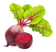 Ras beetroot halver fith leaves, cut out