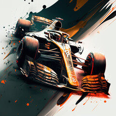 Wall Mural - formula one racing car