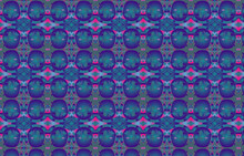Blue And Purple Pattern With Circles