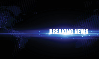 Wall Mural - abstract breaking news light out technology background hitech communication concept innovation send 