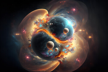 Wall Mural - The birth of universe 