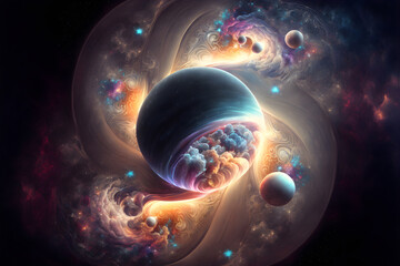 Wall Mural - The birth of universe 