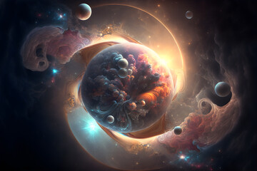 Wall Mural - The birth of universe 