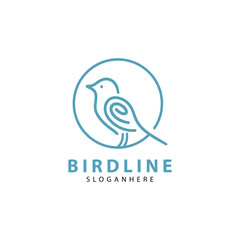 Wall Mural - Bird line creative design logo template inspiration