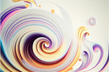 Elegant Swirls: A Pastel Color Story - Abstract Pastel Wallpaper