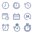 © shisui - time clock date alarm reminder icon set