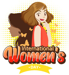 Canvas Print - International women day logo