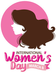 Canvas Print - International women day logo