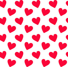 Simple Seamless Pattern Red Hearts Png
