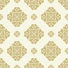 classic seamless golden pattern. damask orient ornament. classic vintage background. orient ornament