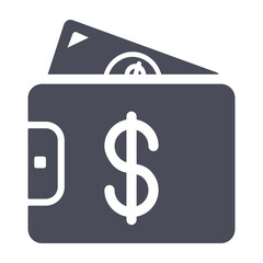 Sticker - Wallet with dollars icon
