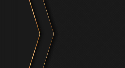 Aufkleber - Luxury Vector Background. Abstract Premium Award Banner With Gold Lines.