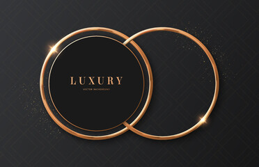 Aufkleber - Luxury Vector Background. Abstract Premium Award Banner With Gold Lines.