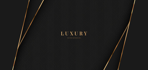 Aufkleber - Luxury Vector Background. Abstract Premium Award Banner With Gold Lines.