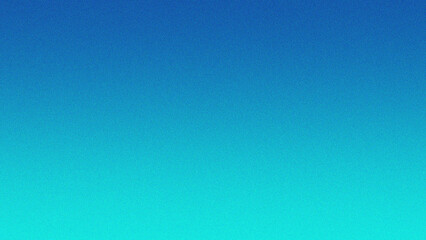 Wall Mural - Cerulean blue mint gradient noisy grain background texture.