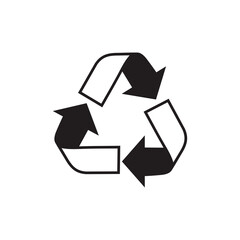 Wall Mural - Recycle icon. Reusing symbol. Recycle sign Transparent background. Recycle PNG