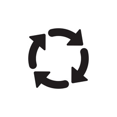 Wall Mural - Recycle icon. Reusing symbol. Recycle sign Transparent background. Recycle PNG