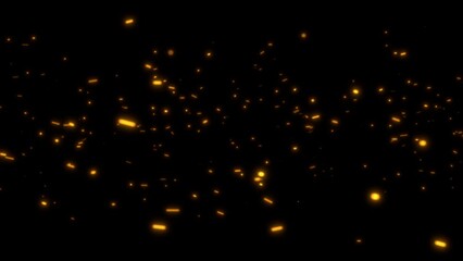 Wall Mural - floating red fire animated background video