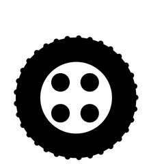 Wall Mural - Tire Icon Logo