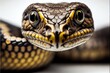 Close-up of a Snake, Macro. Generative AI