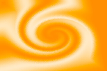 Poster - Abstract swirl shaped resource graphic in warm colors.