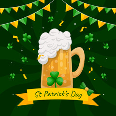 Poster - st patrick's day poster illustration