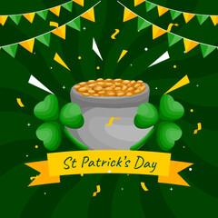 Poster - st patrick's day poster illustration