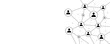 © Hero Design - Network technology user structure connect dots and lines background template. Team social linked global digital database graphic vector.