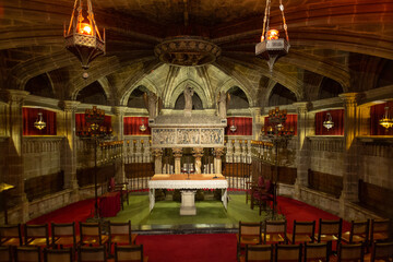 Wall Mural - Detail of interior of Barcelona Cathedral