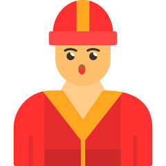 Poster - Firefighter Icon