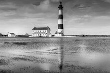 Bodie Island Lighthouse NC Black And White