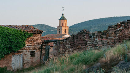 Wall Mural - Pueblo medieval