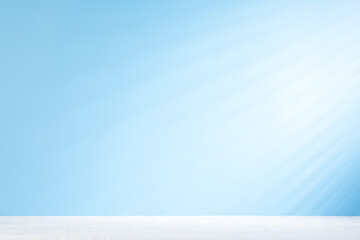 Aufkleber - White table mockup with jalousie shadows