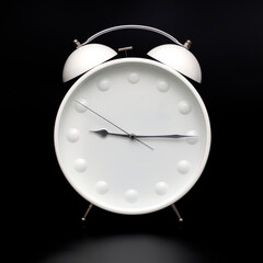 Wall Mural - Old-style alarm clock, metal, it's quarter past nine.