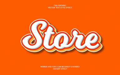 Wall Mural - Store Text Effect