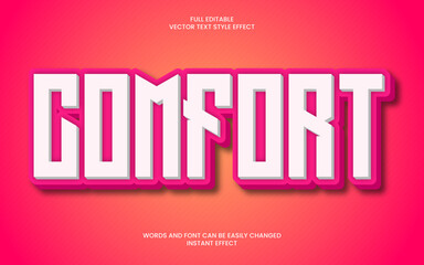 Wall Mural - Comfort Text Effect