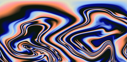 Poster - Neon holographic background with rainbow strains and leaks. Lomography effect.