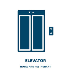 Poster - elevator vector icon from hotel and restaurant collection. service filled flat symbol for mobile con