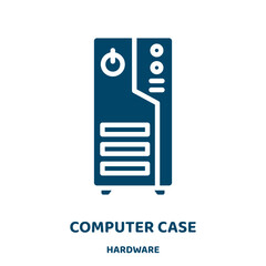 Poster - computer case vector icon from hardware collection. computer filled flat symbol for mobile concept and web design. Black case glyph icon. Isolated sign, logo illustration. Vector graphics.