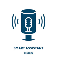 Poster - smart assistant vector icon from general collection. smart filled flat symbol for mobile concept and