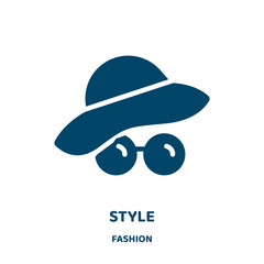 Poster - style vector icon from fashion collection. collection filled flat symbol for mobile concept and web design. Black simplicity glyph icon. Isolated sign, logo illustration. Vector graphics.